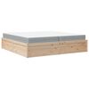 vidaXL Bed with Mattress 200x200 cm Solid Wood Pine