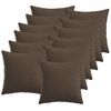vidaXL Cushion Cover 12 pcs HEERLEN Taupe 45 x 45 cm Fabric