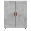 vidaXL Highboard Concrete Grey 69.5x34x180 cm Engineered Wood