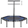 vidaXL Fitness Trampoline with Handle 122 cm
