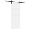 vidaXL Sliding Door 93 x 232 cm Engineered Wood White and Black