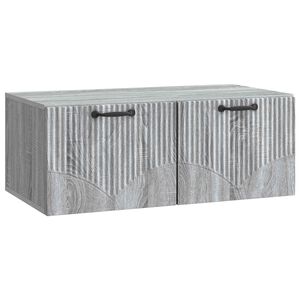 vidaXL Wall-Mounted TV Cabinet Grey Sonoma 78.5 x 41 x 30 cm