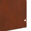 vidaXL Lawn Edgings 10 pcs Rusty 103 x 0.05 x 22 cm Weathering Steel