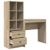 vidaXL Desk with Drawer 2 pcs Sonoma Oak