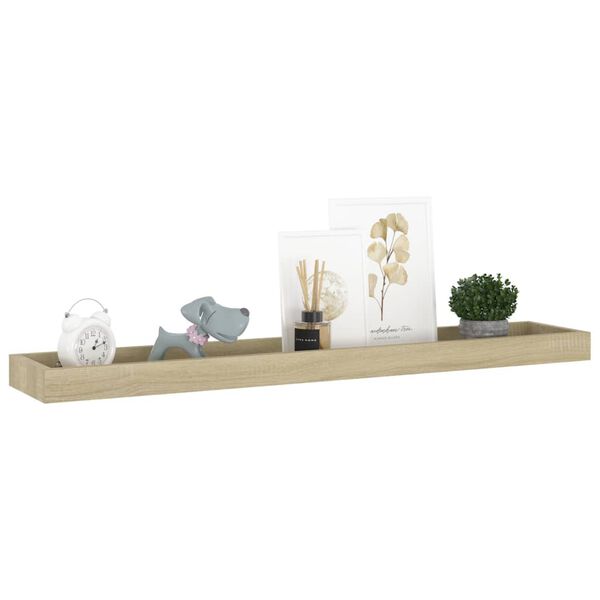 vidaXL Loggia Wall Shelves 4 pcs Oak 80x15x4 cm MDF