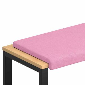 vidaXL Bench Cushion Fabric Pink Depth 35 cm
