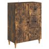 vidaXL Sideboard Smoked Oak 66 x 34.5 x 90 cm Engineered Wood