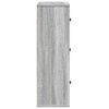 vidaXL Bookcase Grey Sonoma 60x24x76.5 cm Engineered Wood