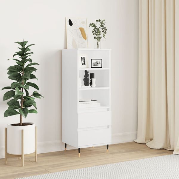 vidaXL Highboard White 40x36x110 cm Engineered Wood