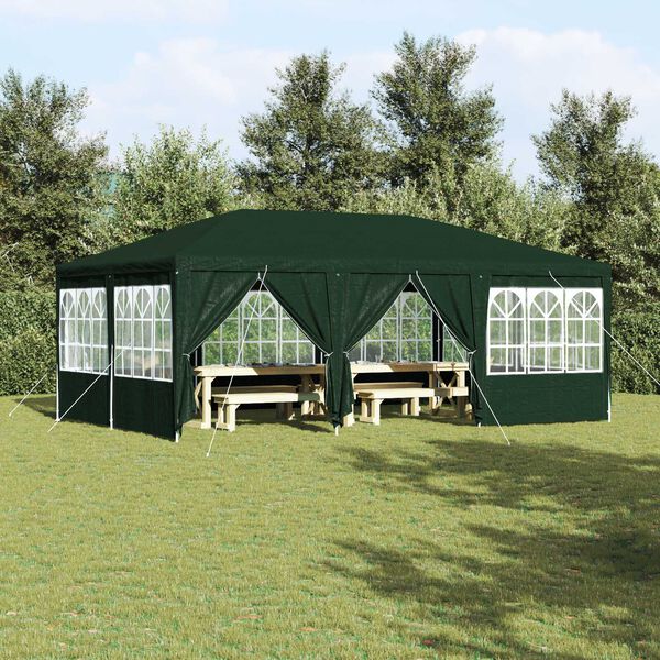 vidaXL Party Tent Green 600 x 400 x 266 cm Polyethylene
