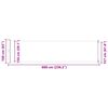 vidaXL Patio Retractable Side Awning 600x160 cm Red