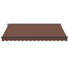 vidaXL Manual Retractable Awning Brown 400x350 cm