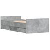 vidaXL Bed Frame without Mattress Concrete Grey 90x200 cm