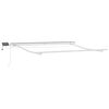 vidaXL Retractable Awning Manual White 300 x 250 cm Fabric and Steel
