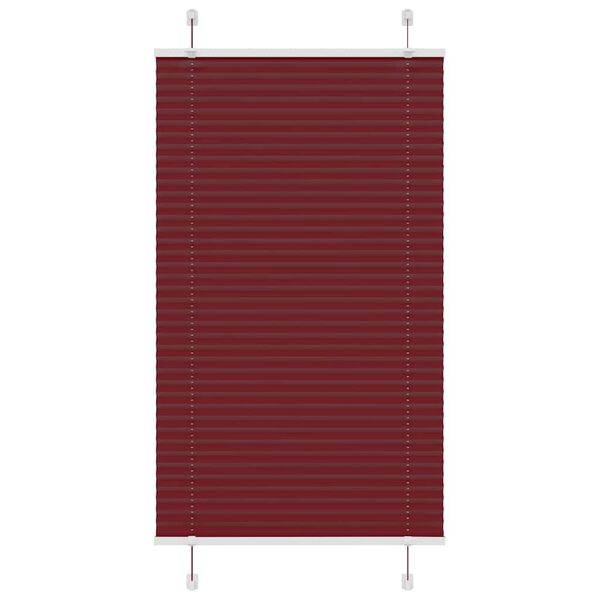vidaXL Pleated Blind Bordeaux Red 70x150 cm Fabric Width 69.4 cm Polyester