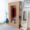 vidaXL Wardrobe Engineered Wood 106x36.5x192 cm Beige