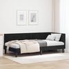 vidaXL Corner Bed Frame with Headboard Black 100 cm x 200 cm Velvet