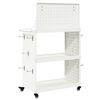 vidaXL Tool Trolley White 65 x 35 x 111 cm Cold-rolled Steel