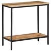vidaXL Console Table 70x35x70 cm Solid Rough Wood Mango