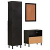 vidaXL 3 Piece Bathroom Cabinet Set Solid Wood Mango