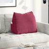vidaXL Back Pillow Wine Red 60 x 20 x 50 cm Corduroy Fabric
