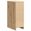 vidaXL Garage Storage Cabinet Artisan Oak 30x51x85 cm Solid Wood Pine