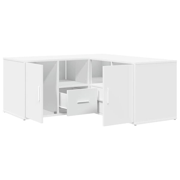 vidaXL Corner Cabinet White 160x40x45 cm Engineered Wood
