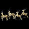 vidaXL LED Reindeers with 80 LEDs 4 pcs Multicoulur PET