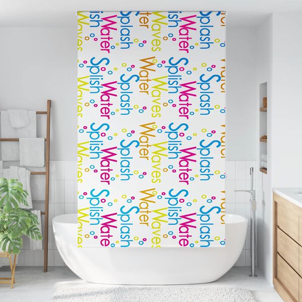 vidaXL Shower Roller Blind 130x240 cm Fabric Width 126 cm
