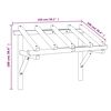 vidaXL Door Canopy 150x100x100 cm Solid Pinewood