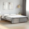 vidaXL Bed Frame without Mattress Grey Sonoma 160x200 cm