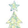 vidaXL Christmas Tree with 120 LEDs Warm white 120 cm PET