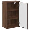 vidaXL Bathroom Cabinet Wall-mounted Brown Oak 39 x 23.5 x 65 cm