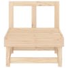 vidaXL Garden Middle Sofas 2 pcs Solid Wood Pine