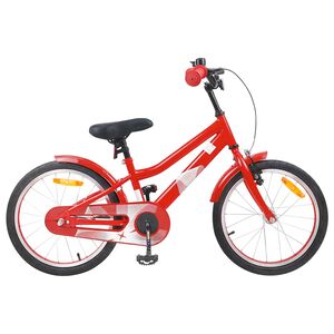 vidaXL Kids Bike 18 Inches for 5-7 Years Old Red