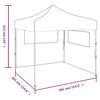 vidaXL Foldable Tent with 2 Walls 291x291x315 cm Cream