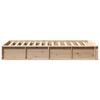 vidaXL Bed Frame Brown 90 x 200 cm Solid Pine Wood