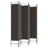 vidaXL 6-Panel Room Divider Brown 240x220 cm Fabric