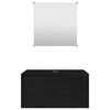 vidaXL 2 Piece Bathroom Furniture Set Black Engineered Wood