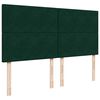vidaXL Ottoman Bed with Mattresses Dark Green 160x200cm Velvet