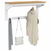 vidaXL Coat Rack Hill White and Honey Brown 90 x 35 x 41.5 cm
