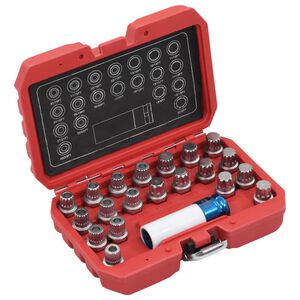 vidaXL 21 Piece Rim Lock Socket Set for BMW