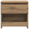 vidaXL Bedside Cabinet Artisan Oak 40x30x39 cm Engineered Wood