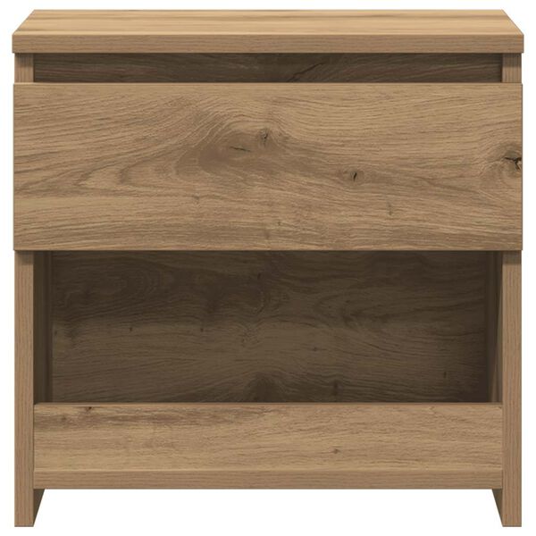 vidaXL Bedside Cabinet Artisan Oak 40x30x39 cm Engineered Wood