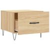 vidaXL Coffee Table Sonoma Oak 50x50x40 cm Engineered Wood