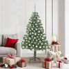 vidaXL Christmas Tree with 300 LEDs with Stand Green 180 cm PVC