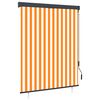 vidaXL Outdoor Roller Blind 140x250 cm White and Orange