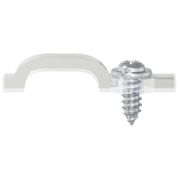 vidaXL LED Strip Clips 2 pcs Transparent 2 x 1 x 0.5 cm