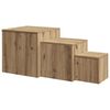 vidaXL Side Tables 3 pcs Old Wood Engineered Wood