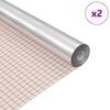 vidaXL Self-adhesive Mirror Film 60 x 100 cm 2 pcs Silver PET